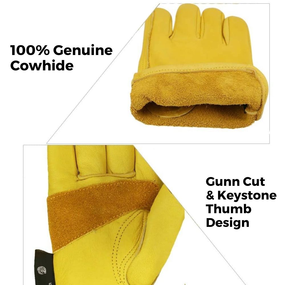 Leather Gardening Gloves, M: image 3