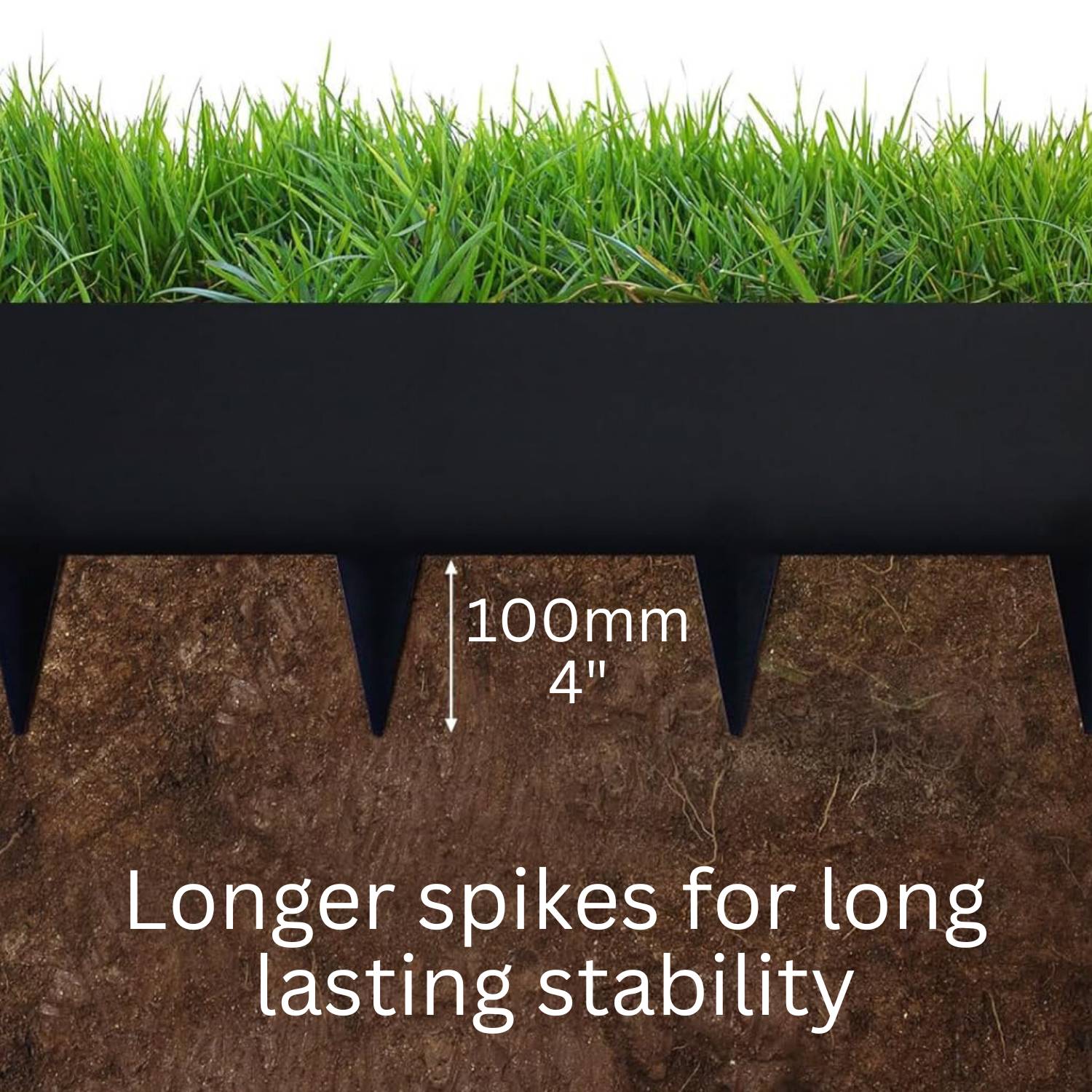 Black Steel Garden Edging 100 mm (per metre): image 3